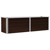 vidaXL Durable Corten Steel Planter - Weather-Resistant Rectangle Raised Bed for Outdoor Planting - 24.4"x11.8"x11.4" - Easy to Assemble Garden Décor - 2 of 4
