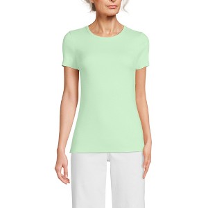 Lands' End Women's Cotton Rib T-shirt - 1 of 4