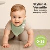 8pk Organic Baby Bandana Bibs, Baby Drool Bibs for Baby Boy, Girl, Baby Bibs for Infant, Newborn - 4 of 4