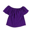 bar III Womens Ruffled Off the Shoulder Blouse - 2 of 2