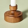 7" Flameless Christmas Window Taper Candle Wood - Hearth & Hand™ with Magnolia - 4 of 4