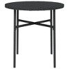 vidaXL Tea Table, Black, 17.7", Poly Rattan - 3 of 4