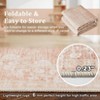 coucheta Area Rug, Non-Slip Carpet, Vintage Floral Bordered Accent Rugs, Soft Low Pile Floor Cover, Stain-Resistant for Home, Office - 4 of 4