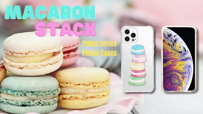 OTM Essentials Apple iPhone 8/iPhone 7 Tough Edge Food Clear Case - Macaron Stack, 5 of 6, play video