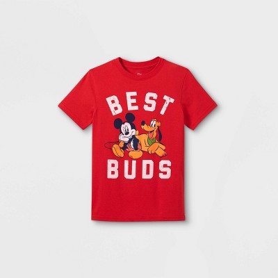 red disney shirt