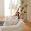 Oversized Corduroy Chaise Lounge Chair with Ergonomic Design - 2 of 3