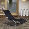 MOEPISY Zero Gravity Rocking Chair Outdoor Chaise Lounge Chair Recliner Rocker with Detachable Pillow - 2 of 4