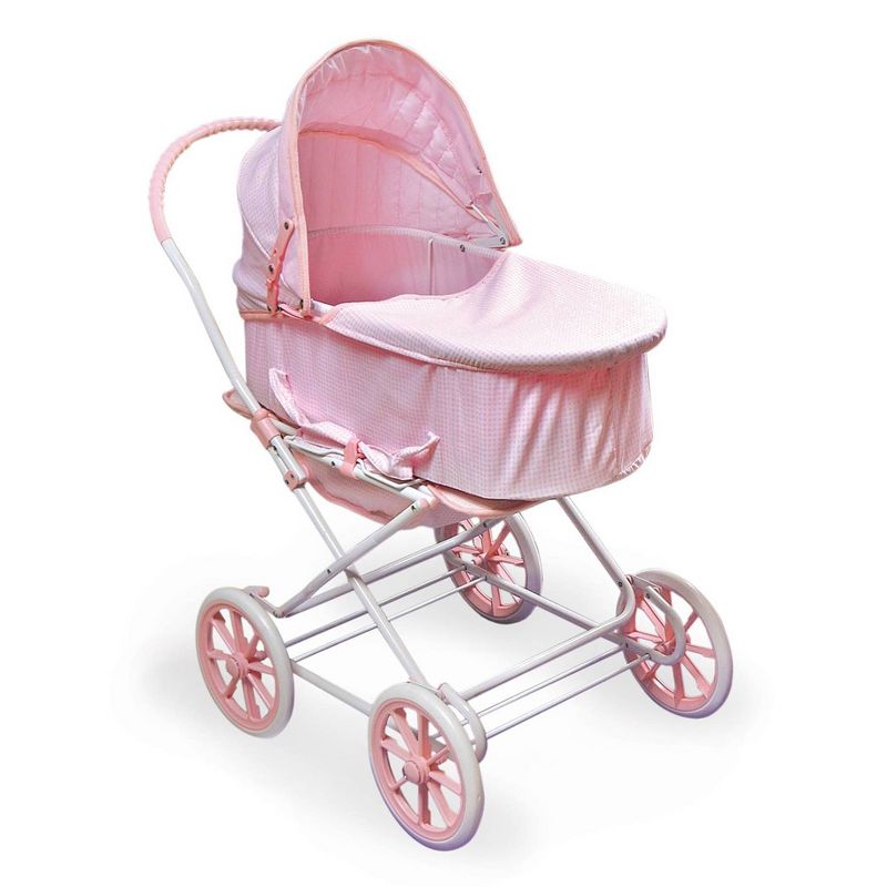 Badger Basket 3-in-1 Doll Carrier/Stroller - Pink Gingham, 1 of 13