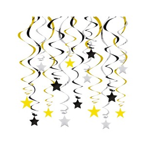 Empire DigiLabs Reusable Hanging Swirl Decor With Star - 1 of 3