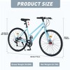 Kumasinova 700C Hybrid Bike,7 Speed Steel Frame Bicycle with Front & Rear Disc Brakes,Aluminum Rims,City Commuter Bicycle for Men & Women - 3 of 4