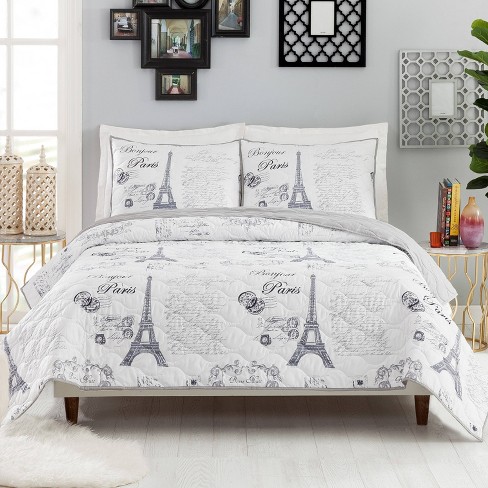 Presidio Square 3pc Full/queen Dream Of Paris Quilt Set Off-white : Target