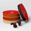 4pk Christmas Velvet Ribbon Gift Packaging Accessories Brown/Beige/Rust/Orange - Wondershop™ - 3 of 3