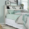 Full/Queen Hudson Court Headboard with Storage Pearl Oak - Sauder: MDF Frame, Bed Frame Mounted, Modern Style - 2 of 4