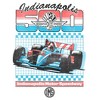 Juniors Womens Indy 500 Retro Sport Classic Car T Shirt - 2 of 4
