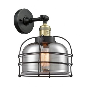 Bell Cage - 1 Light Wall Sconce In Traditional Style-12 Inches Tall and 9 Inches Wide - 1 of 1