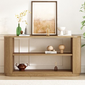 Christopher Knight Home Brad Modern Multi-Functional Entryway Console Table with Open Shelves - 1 of 4