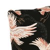 Crane Print Throw Pillow - Skyline Furniture: Modern Linen & Cotton, Indoor Novelty Decor, Zippered - 3 of 4