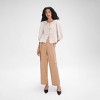 Women's Balloon 3/4 Sleeve Tie-Front Blouse - A New Day™ - 4 of 4