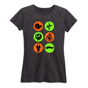 Women's - Disney Villains - Villian Symbols Short Sleeve Graphic T-Shirt - 1 of 4