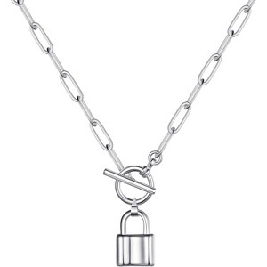 Multi-Charm Layered Necklace 14K Gold Plated Evil Eye Coin Bee Pendants "Triangle&Bar&Hammered Disc - 1 of 4