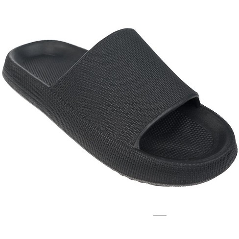 Foamwalk Men s Comfy Recovery Home Slides Eva Slippers Pillow Slides Sandals Cloud Slides For Men Black 11 Target