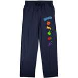 Runts Candy Fruit Logo Men's Navy Blue Graphic Sleep Pants