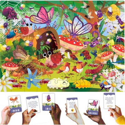 QUOKKA Search and Find Puzzles for Kids Ages 4-6 - Riddle Kids Puzzles 6-8 Years Old - 70 Unique Pcs | 20 Illustrated Cards | Children Themes