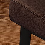 black + brown cushion