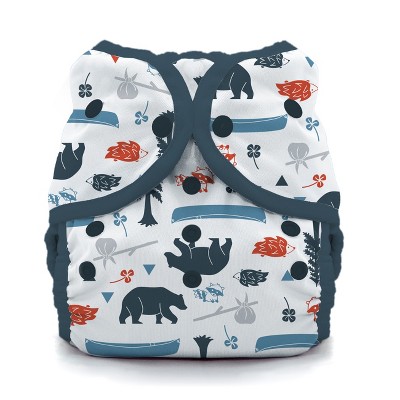 Image of Thirsties | Duo Wrap Snap Pack of 1 - Adventure Trail Multicolored Diaper Cover, Size Two (18-40 lbs)