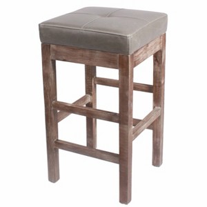 New Pacific Direct Valencia Bonded Leather Counter Stool - 1 of 4