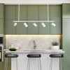 Rennnsan Linnova 50" W 5 -Light Dimmable Modern Linear Kitchen Island Pendant in Black & Bronze & White & Gold - 2 of 4