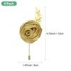 Unique Bargains Wedding Rose Men Suit Boutonnieres Lapel Pins 6 Pcs - 3 of 4