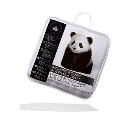 Twin White Microfiber Down Alternative Duvet Comforter