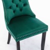 Sapphtopaz Modern Dining Chairs Set of 2 Hand-Pulled Buckle Upholstered Chair with Nailhead Chair for Dining Room, Living Room - 2 of 4