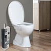 Evideco French Home Goods Elegant Freestanding Toilet Roll Holder, Reserve Up to 4 Rolls - Stylish Printed Design, Perfect for Modern Bathrooms - 2 of 4