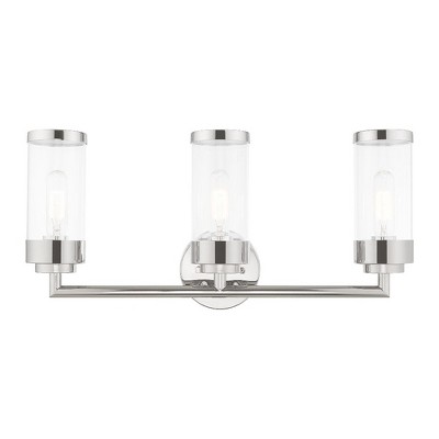 Livex Lighting Hillcrest 3 - Light Vanity in  Polished Chrome