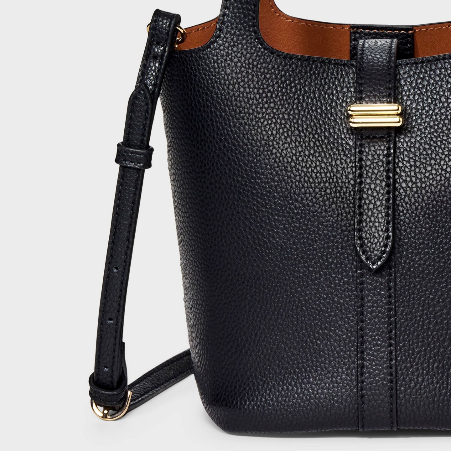 Сумка A New Day Mini Tulip Tote Handbag with Crossbody Strap, цвет: Чёрный — фото 5