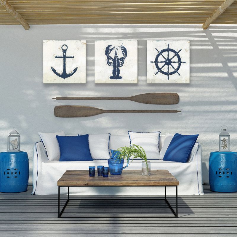 Sullivans Darren Gygi Anchor Silhouette Giclee Wall Art, Gallery Wrapped, Handcrafted in USA, Wall Art, Wall Decor, Home Décor, Handed Painted, 3 of 5
