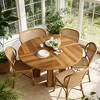 47" Wood Round Dining Room Table with Sturdy Base for Living Room, Apartment - 2 of 4