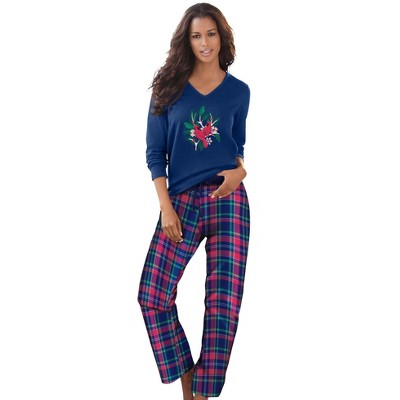 evening blue plaid