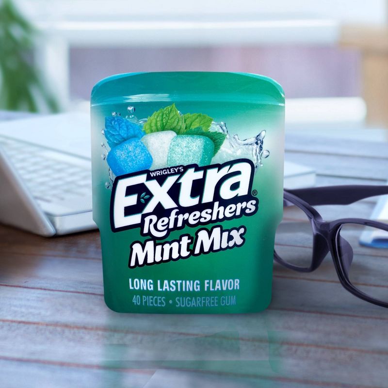 Extra Refreshers Mint Mix Gum 40-Piece Bottle, 4 of 10