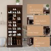 Whizmax 10-Tier Shoe Cabinet, 27-Cubby Entryway Storage Organizer with Tall Boot Space, Freestanding Rack for Hallway, Closet, White - 4 of 4