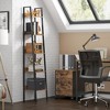 5-Tier Narrow Bookshelf, Ladder Shelf for Home Office, Living Room, Bedroom, Kitchen - image 2 of 4