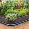 Vego Garden 10-in-1 Novel Modular Rectangular Metal Outdoor Raised Garden Bed Kit 48"x96"x17" - 3 of 4