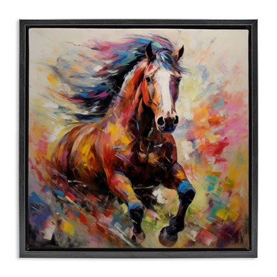 Stupell Industries Vivid Horse Galloping, 18" x 18"