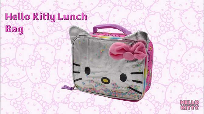 Hello Kitty Kids&#39; Square Lunch Box and Bag - Pink, 2 of 9, play video