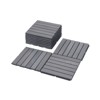 Aukfa 12x12" Interlocking Wood Deck Tiles - Waterproof Outdoor Flooring for Patio, Balcony, Pool - Easy DIY Anti Mold - 3 of 4
