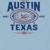 Social Collective Men's Austin  Americana 4Th Of July Short Sleeve Graphic Cotton T-Shirt - Light Blue L - 2 of 4
