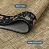 Machine Washable Modern Floral Bordered  Non Slip Area Rug for Living Room Soft Low Pile Indoor Aesthetic Carpet for Bedroom Dining Room Office - 4 of 4