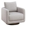 CAVINAS Swivel Accent Chair,Upholstered Chair with Back Pillow,Modern Bouclé Fabric Low-Profile Lounge Chair for Living Room,Reading Nook,Bedroom - 2 of 4